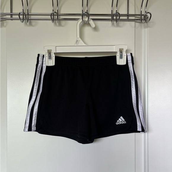 Girl’s Black Adidas Athletic Shorts - Picture 1 of 9